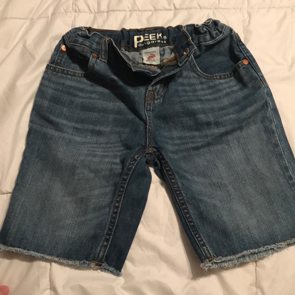 NEW Boys Peek Denim Cut Offs